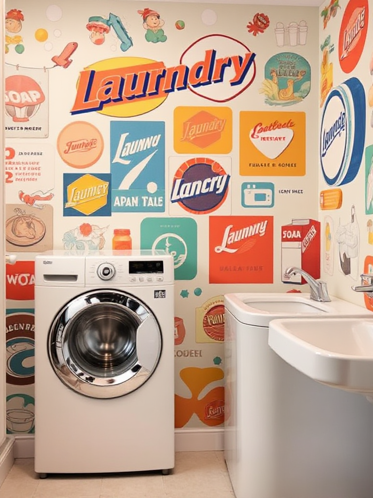 Laundry Room Mural Ideas