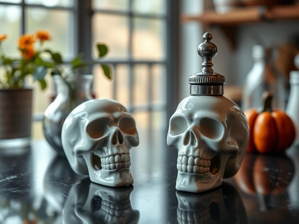 Image for Skull Salt and Pepper Shakers