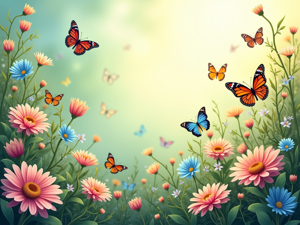 Transform Your Space with Butterfly Garden Wallpaper