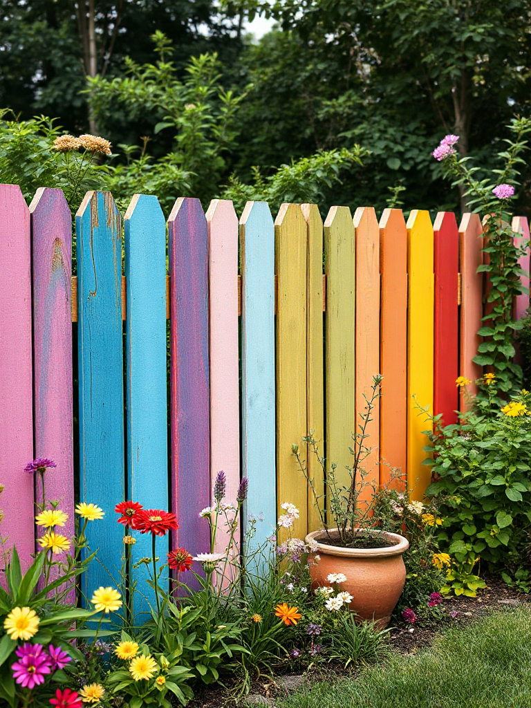 Boho Garden Fence Ideas