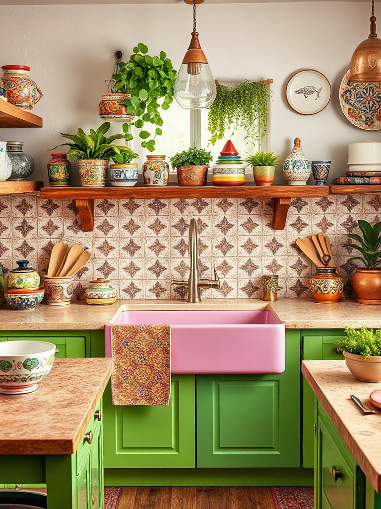 Bohemian Kitchen Sink Inspirations