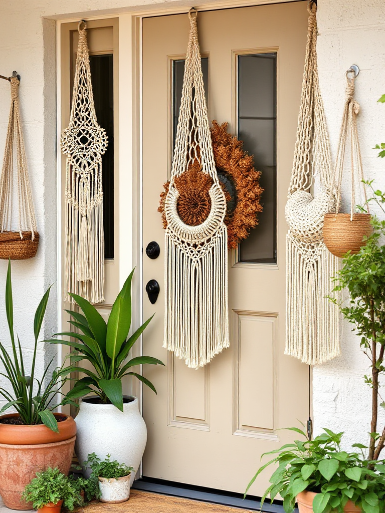 Boho Front Door Decor Ideas