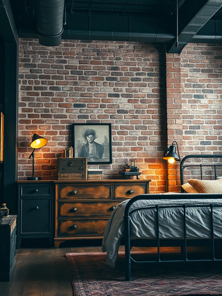 Modern industrial bedroom ideas