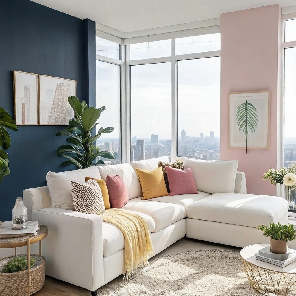 Velvet Pink Yellow Pillow Covers