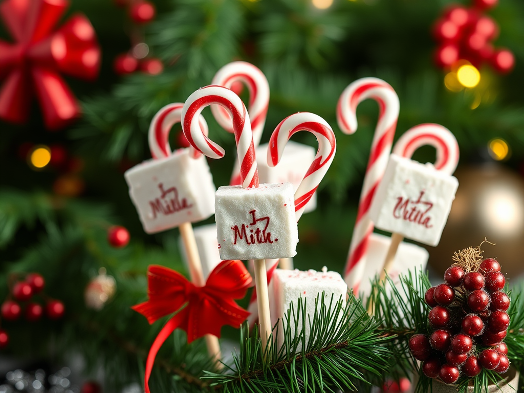 Image for Candy Cane Marshmallow Pops: