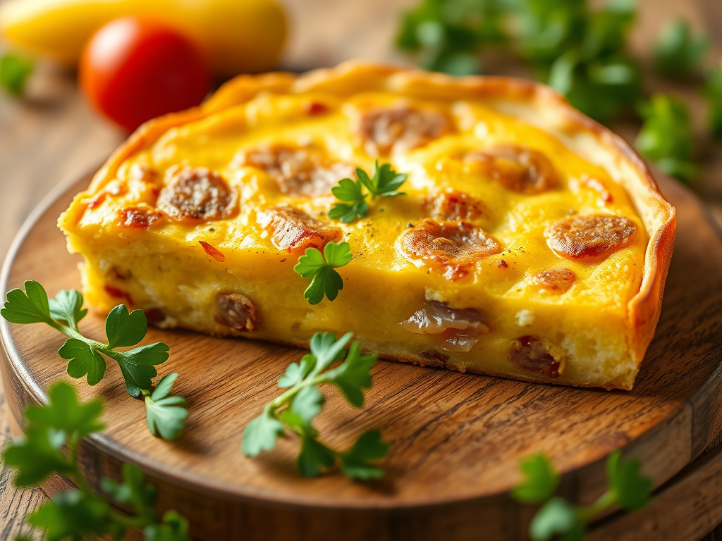 Image for Ham and Cheese Frittata with Dijon Mustard: