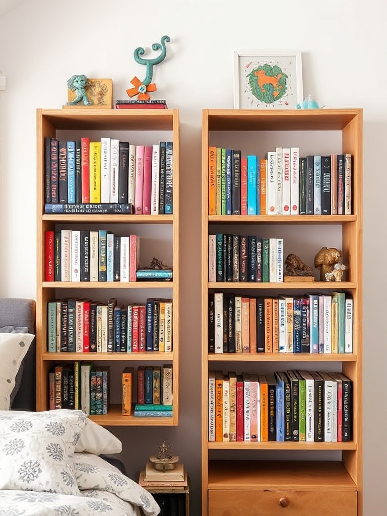 Bedroom Bookshelves Ideas