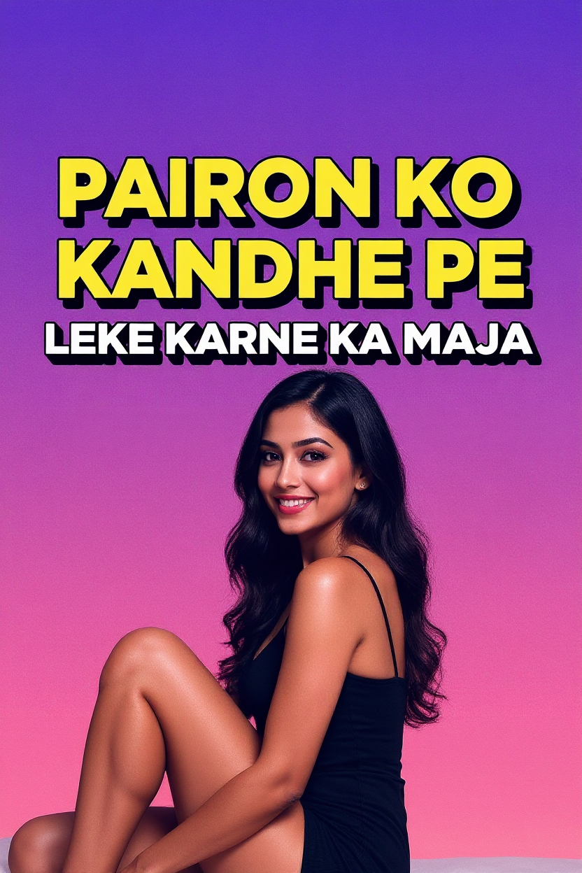 Pairon ko kandhe pe leke karne ka maja