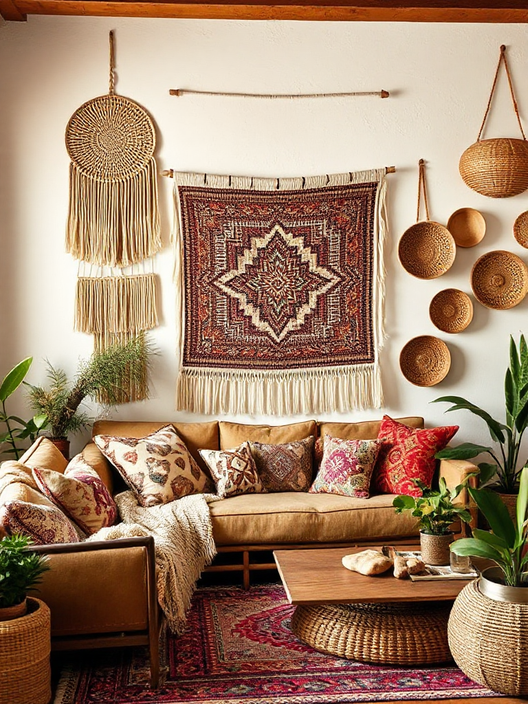 Inspiring boho living room ideas