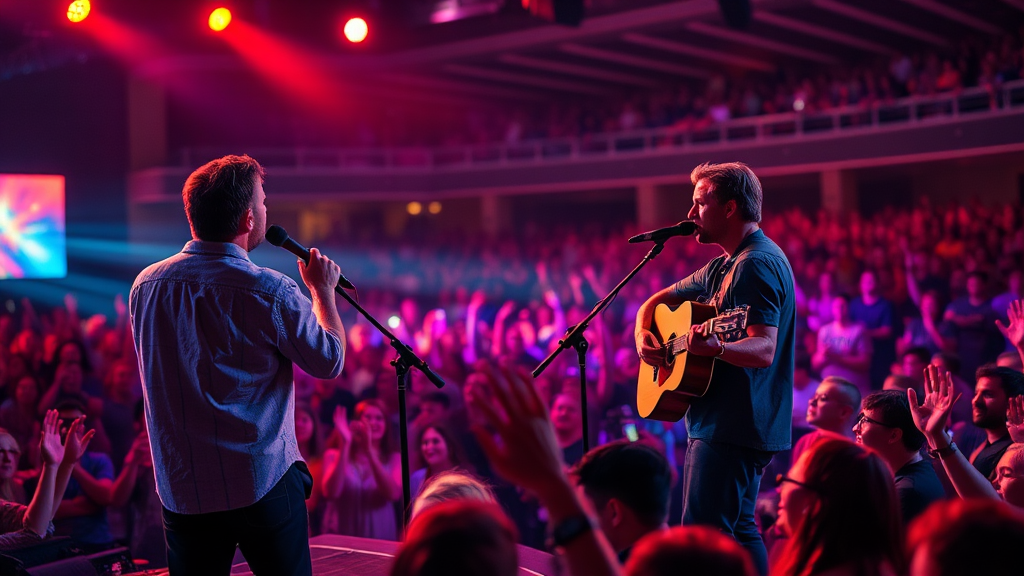 브랜던 레이크와 필 위크햄의 여름 예배의 밤 투어 이미지