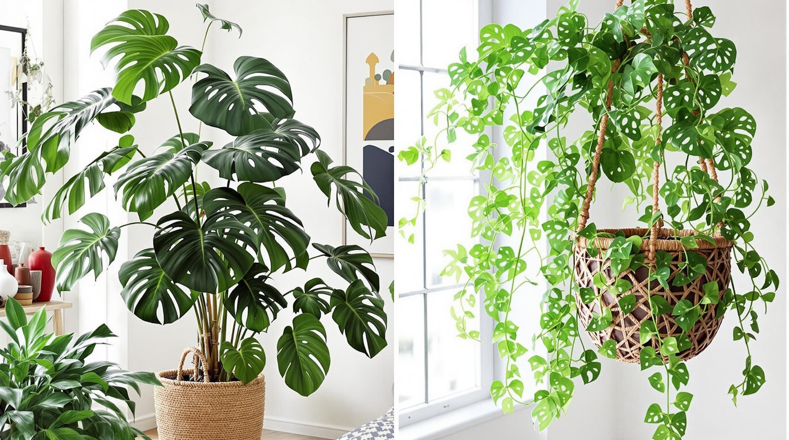 Beautiful Monstera plant in a pot