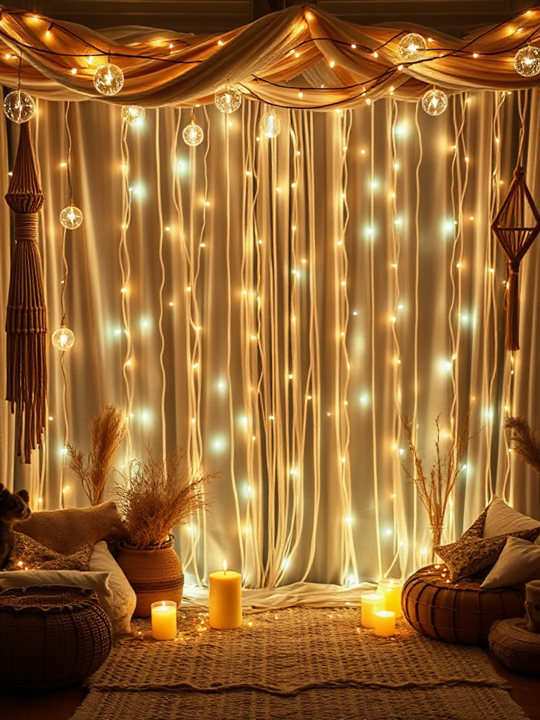 Boho Birthday Backdrop Ideas