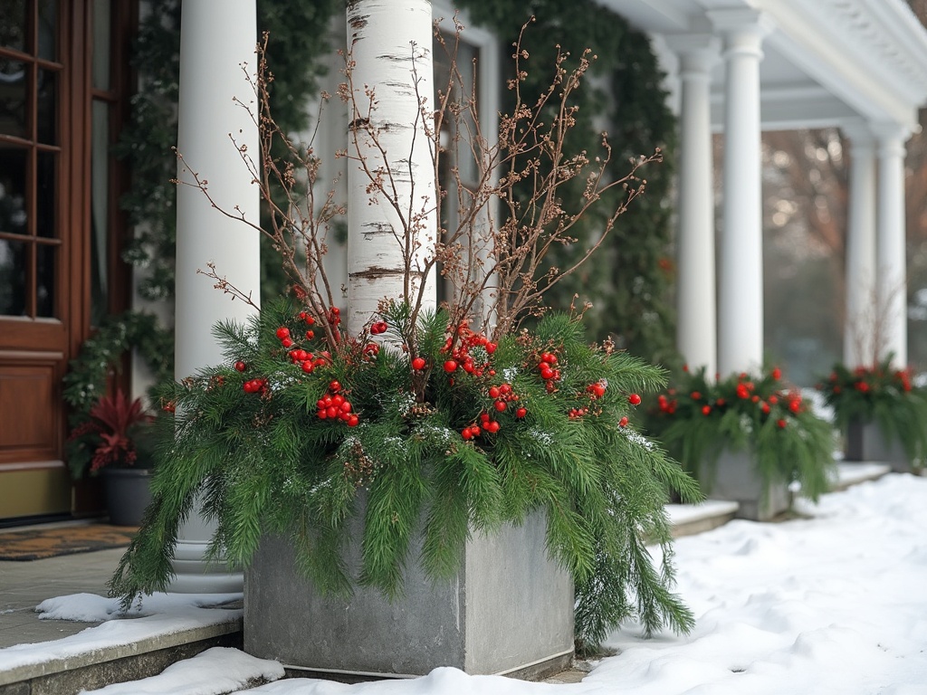 Cedar and Birch Arrangement Image