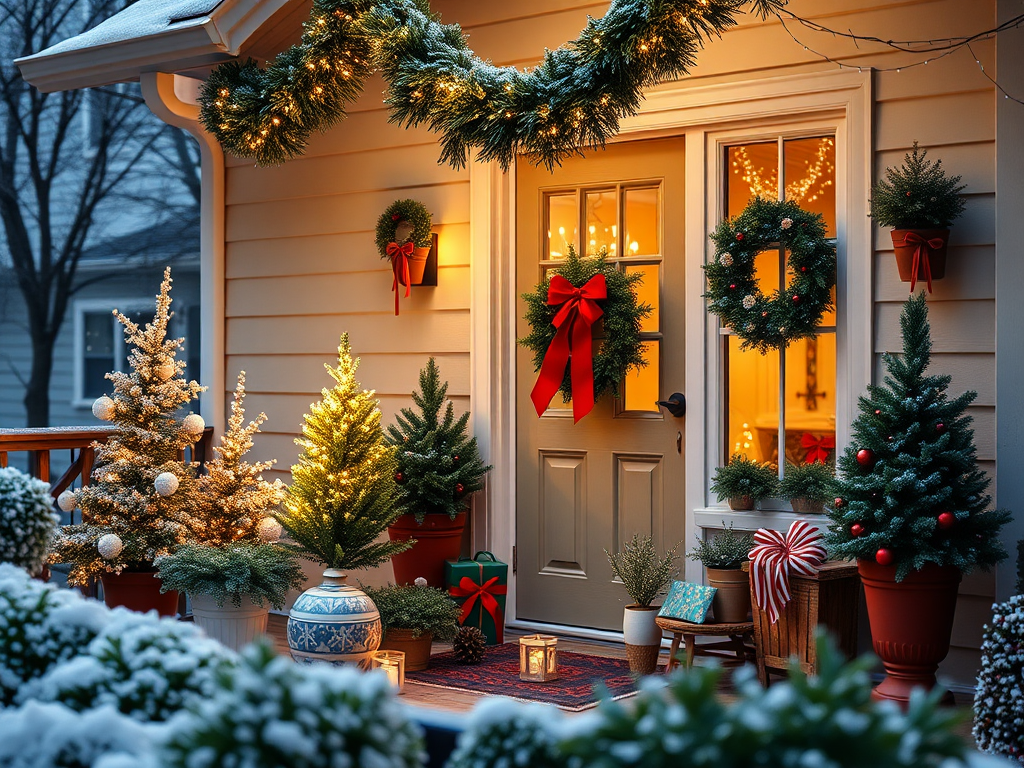 Image for Festive Front Yard Display: