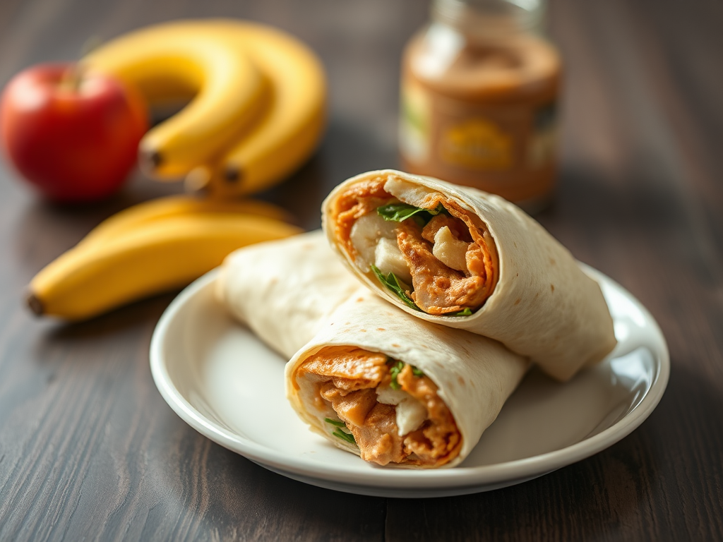 Image for Peanut Butter & Banana Wraps