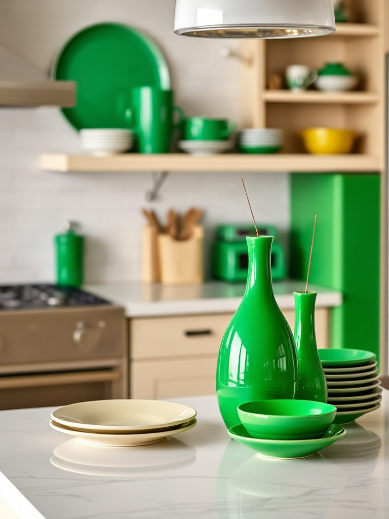 Green Color Kitchen Ideas