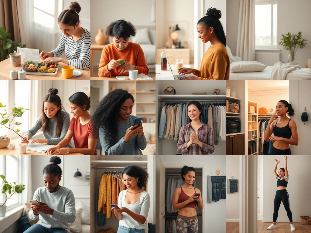 adjusting, people making small changes to their lives