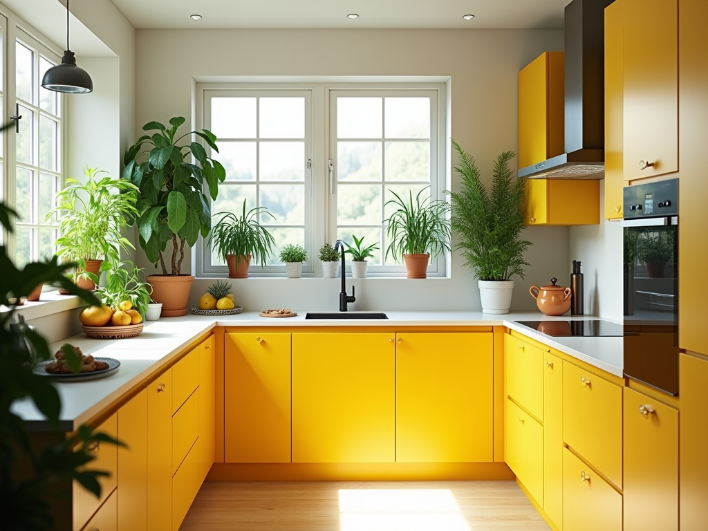 Bright & Cheerful Kitchen with Yellow Accents