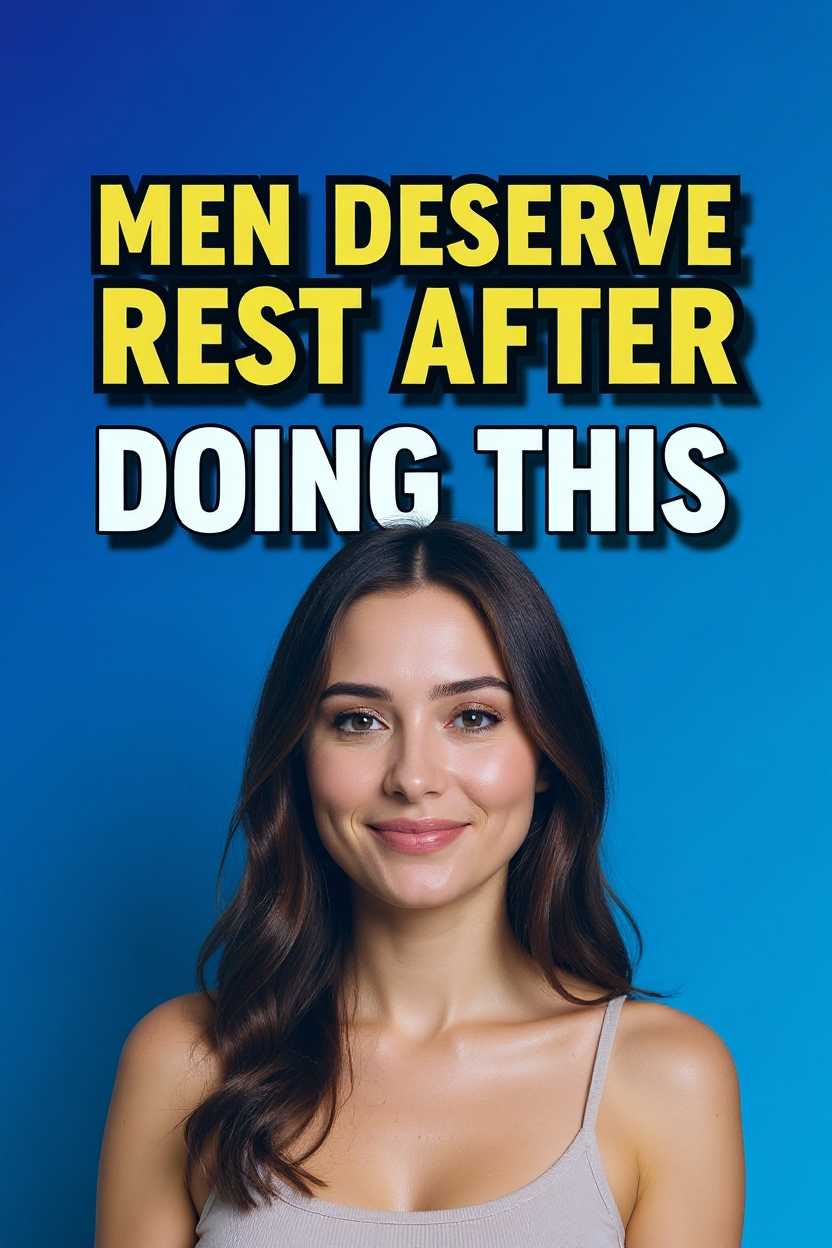 Men deserve rest after doing this