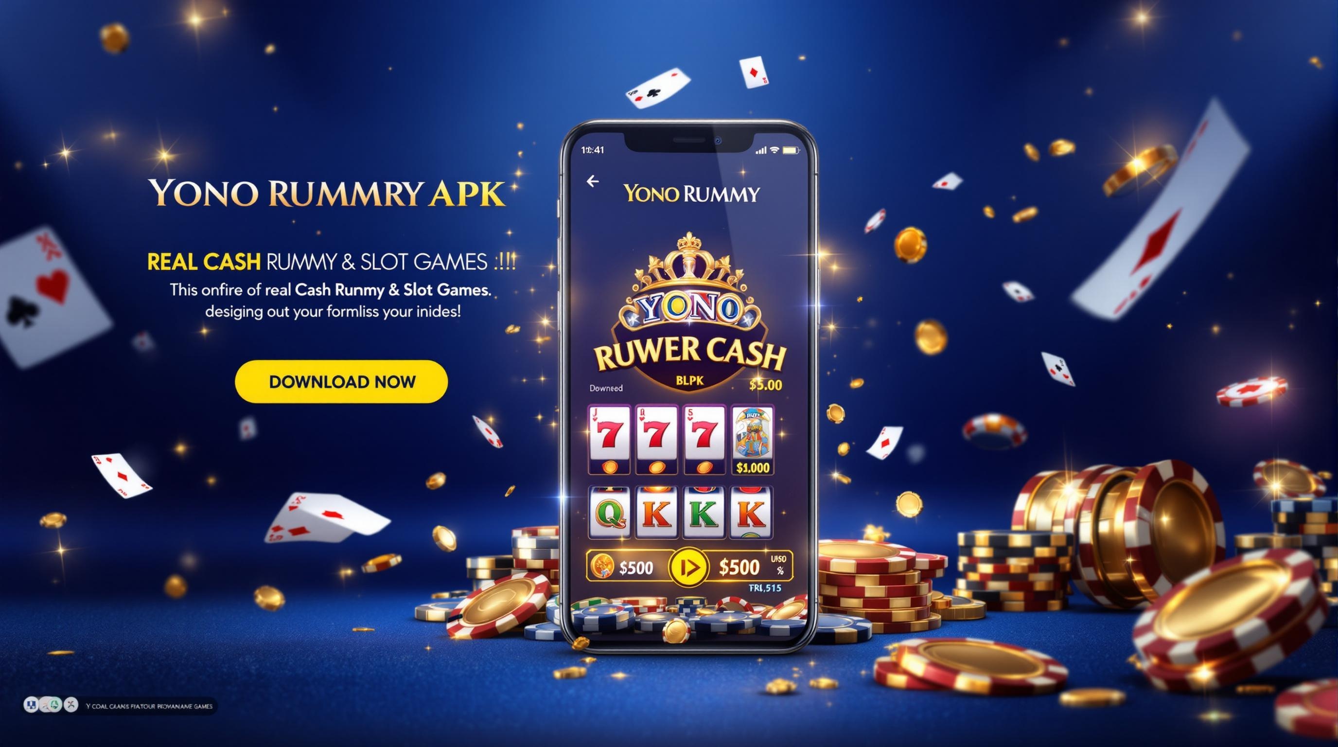 Yono Rummy APK - Download Real Cash Rummy and Slot Game App Banner