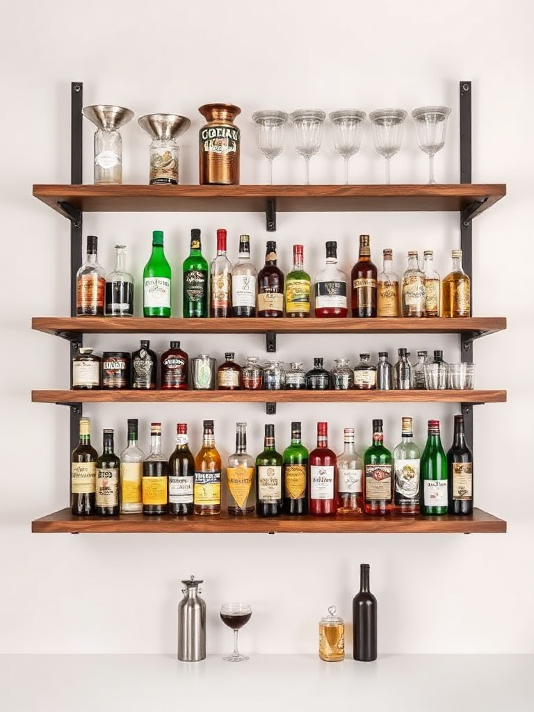 Home Bar Shelf Ideas