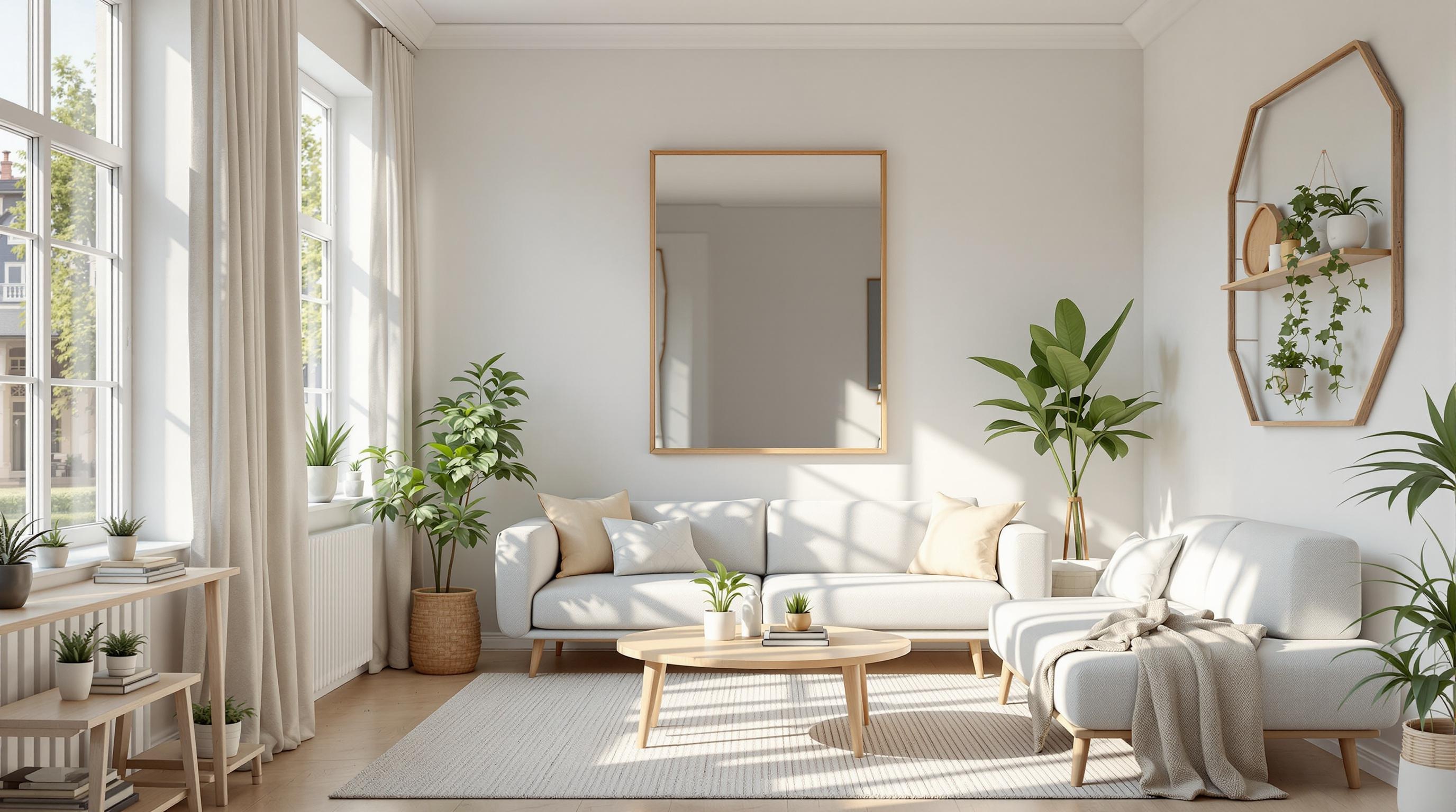 밝은 색감과 자연광 활용으로 더 넓은 공간 연출