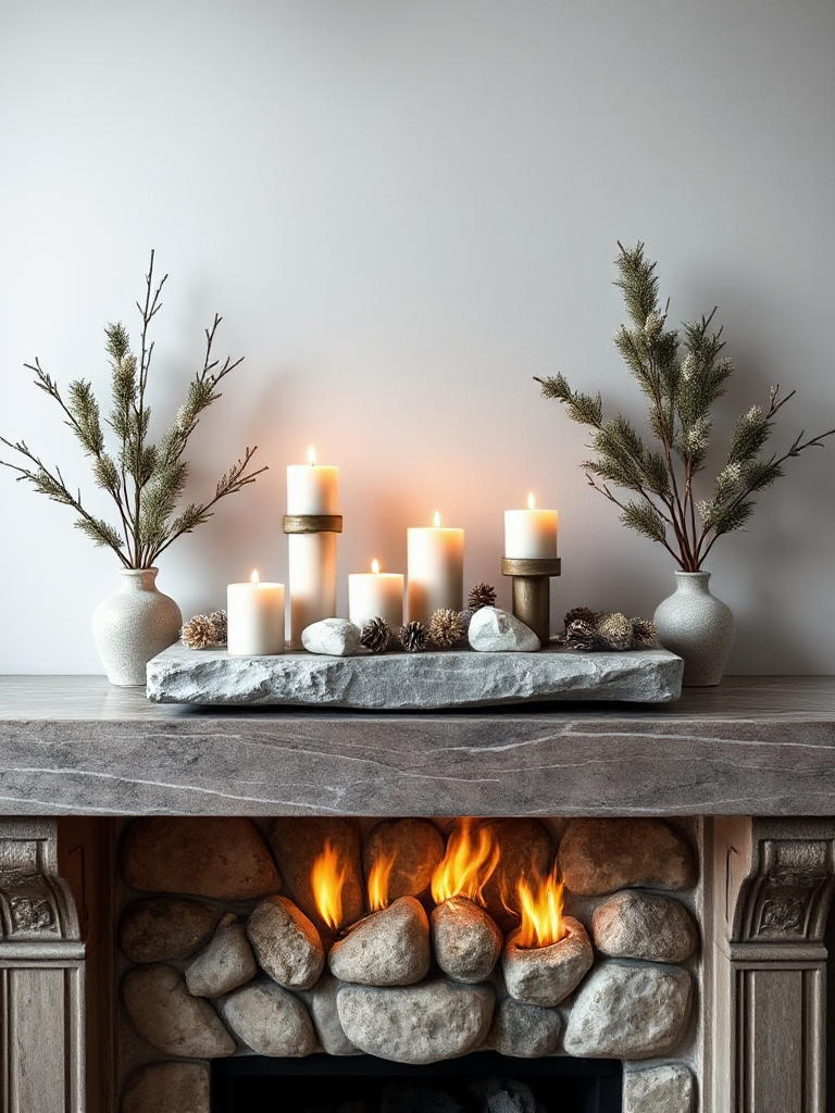 Winter Mantel Decorating Ideas