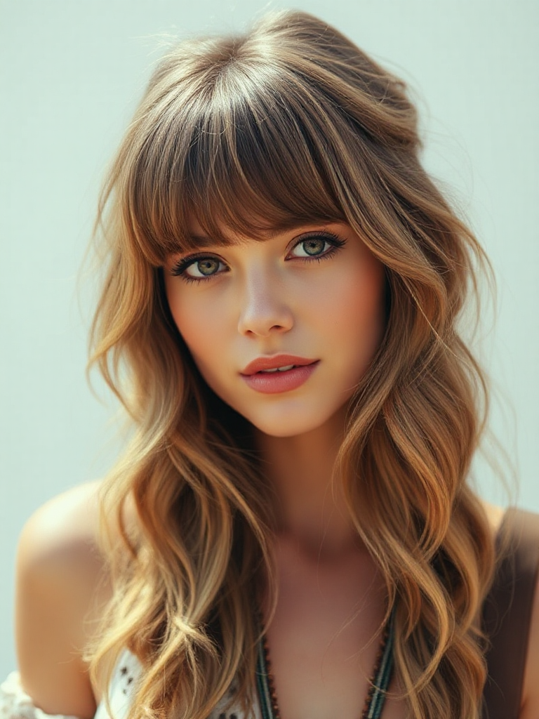 Medium-Length Hairstyles with Bangs