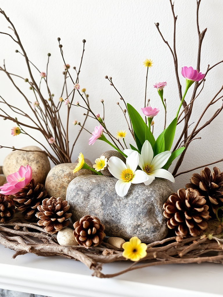 Spring Mantel Decorating Ideas