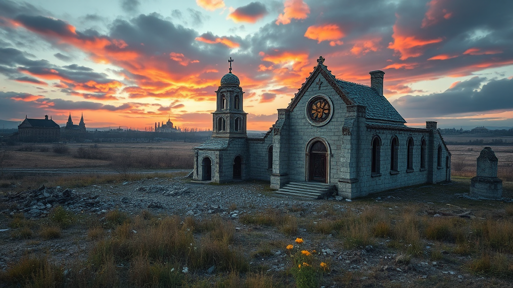 파괴된 우크라이나의 교회