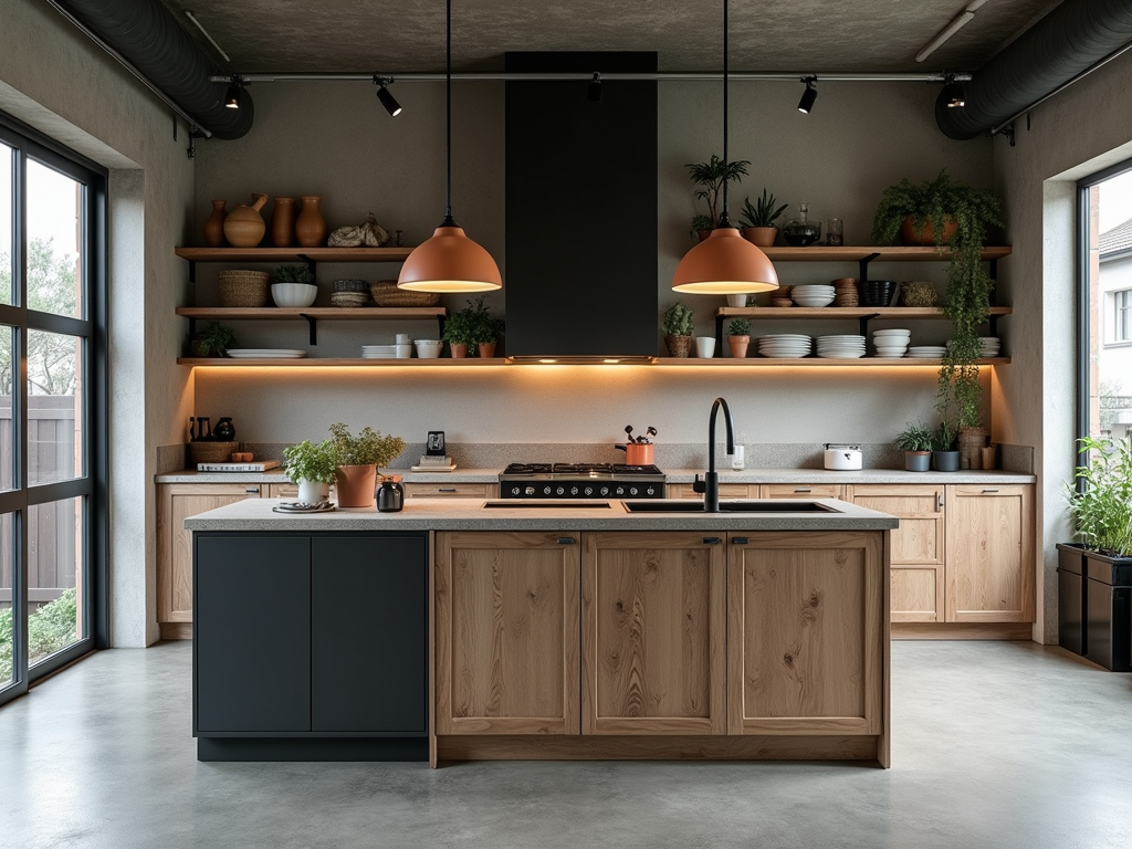 Embrace the Industrial Chic Kitchen Aesthetic