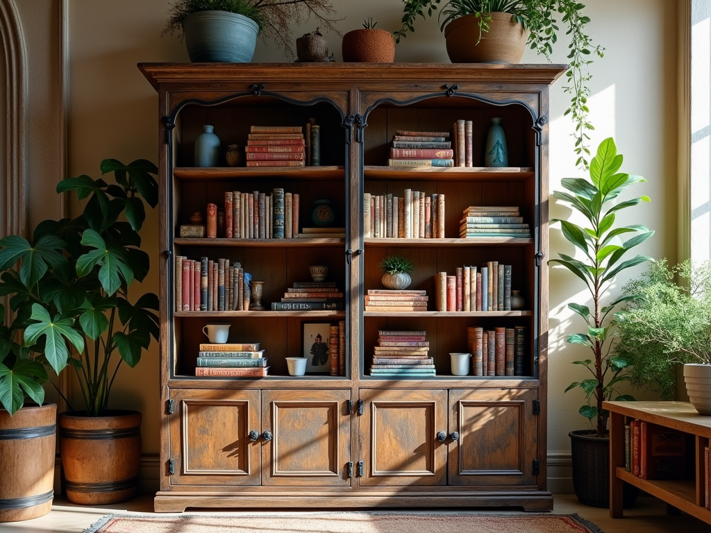 Texture Play: Crafting a Rustic Bookcase