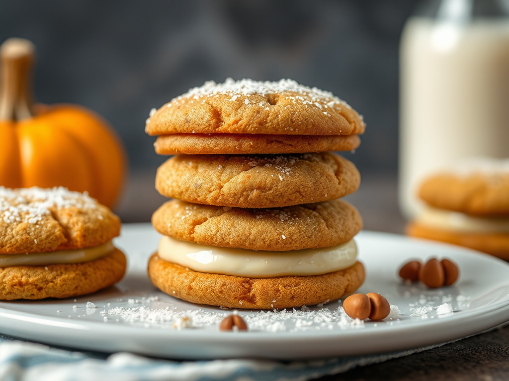 Image for Pumpkin Snickerdoodle Cookie Sandwiches