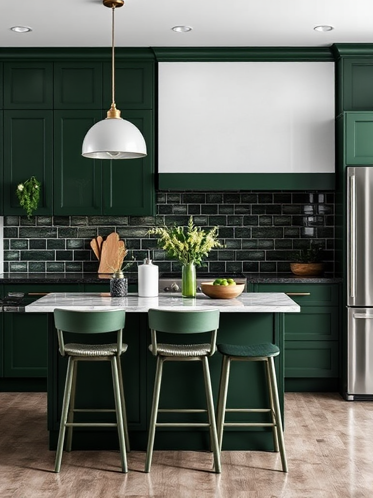 Green Color Kitchen Ideas