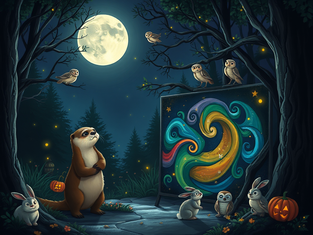 The Enchanted Mural of Oona the Otter