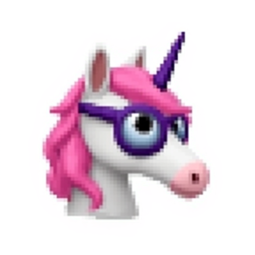 Unicorn with sunglasses 