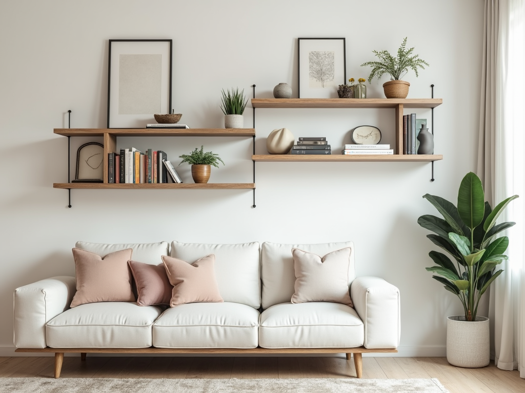 Floating Fantasies: Elevate Your Space with Wall-Mounted Bookshelves