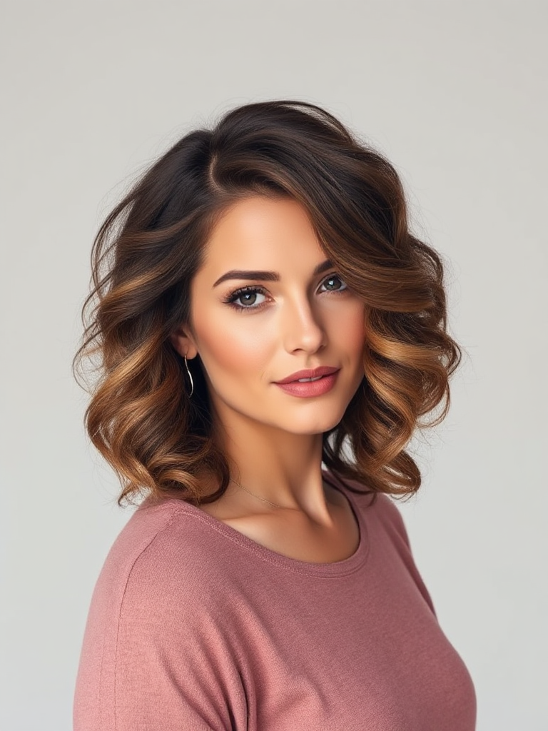 Chin-Length Curly Hairstyles