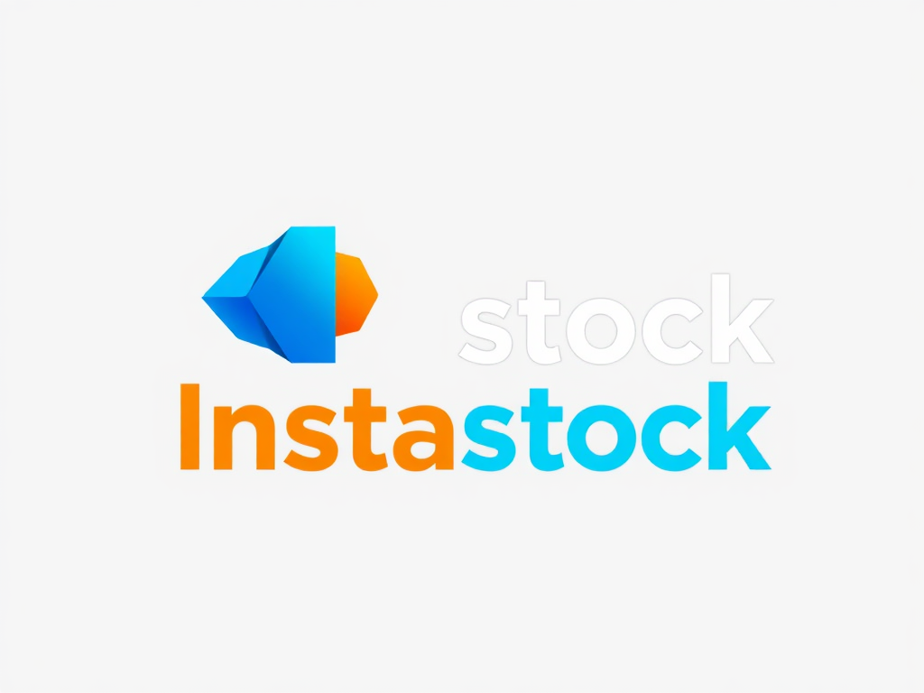 A logo for a stock images company called Instastock