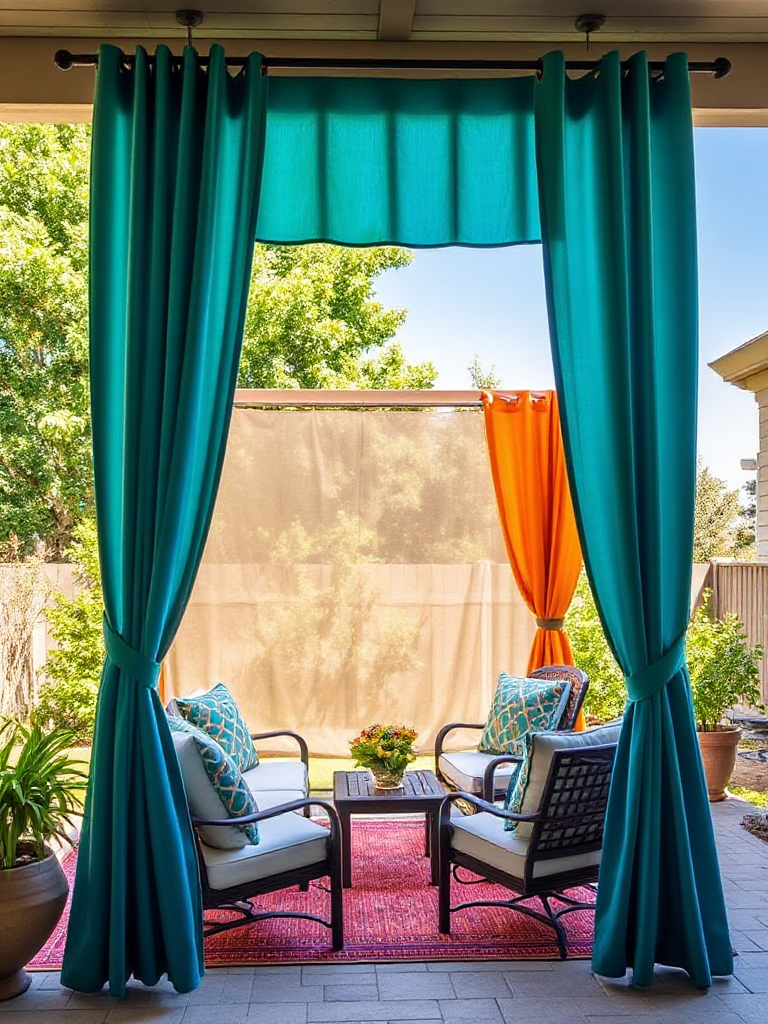 Backyard Patio Curtain Ideas