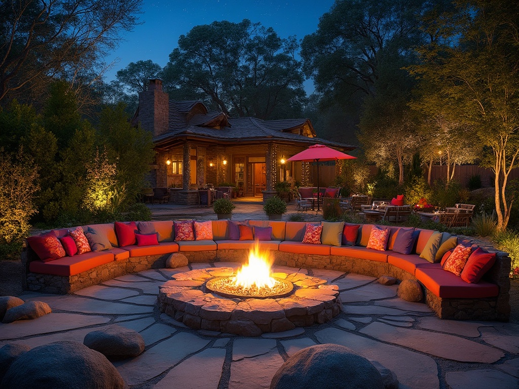 Sunken Fire Pit with Seating