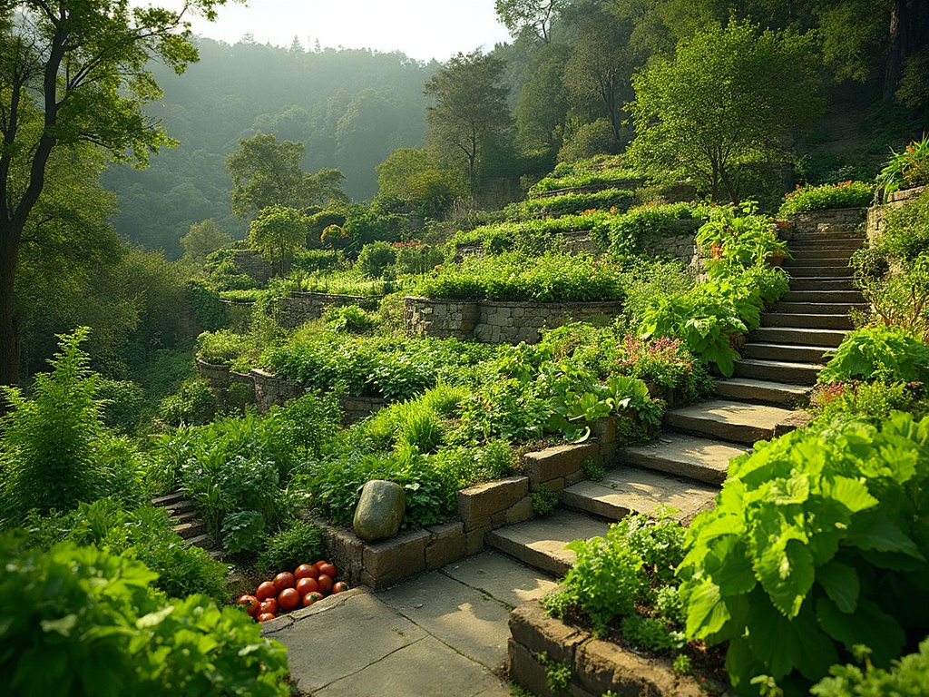 Tiered Vegetable Gardens