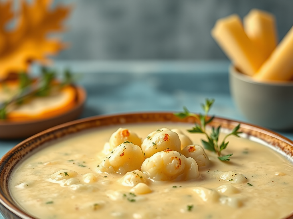 Image for Creamy Cauliflower and Parmesan Soup