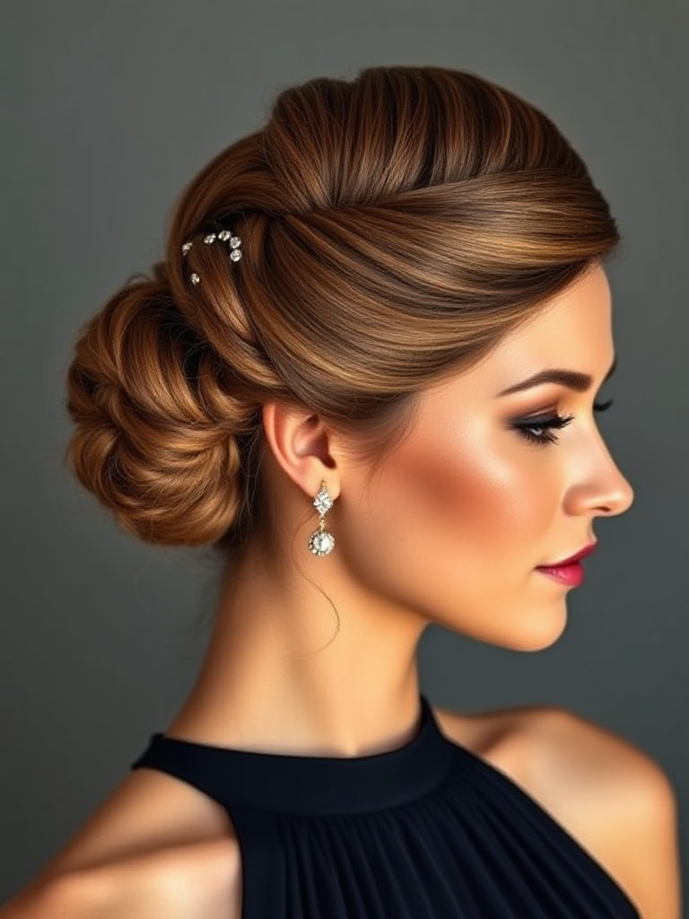 Elegant Updo for Long Hair