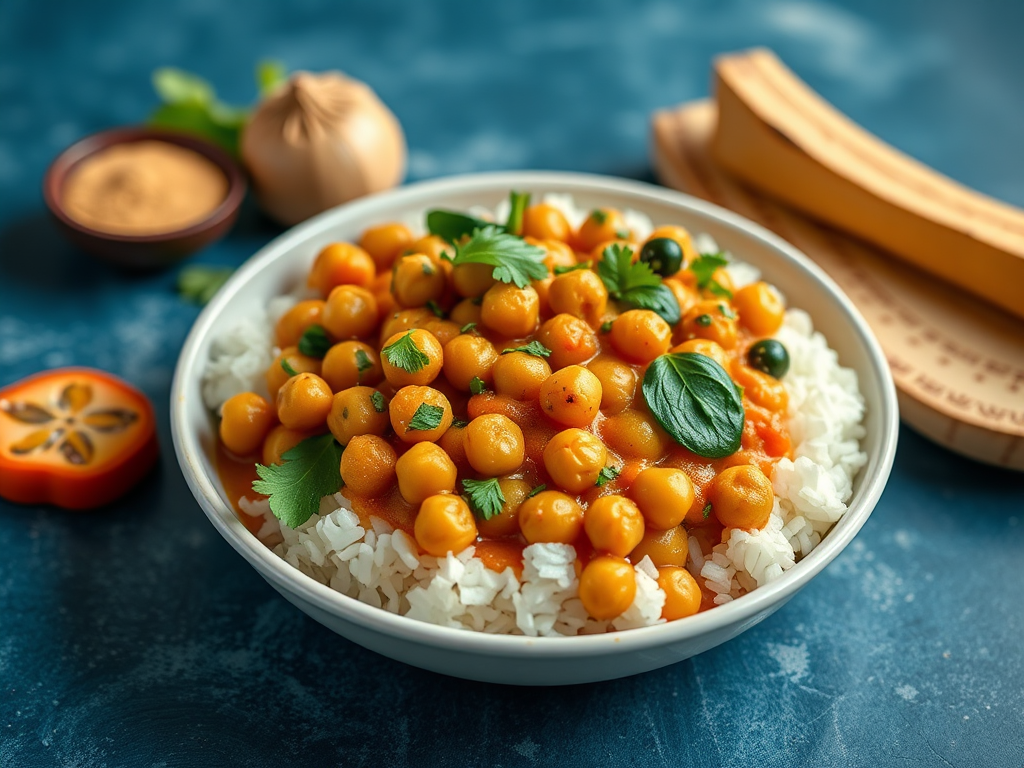 Image for Zucchini and Chickpea Curry: