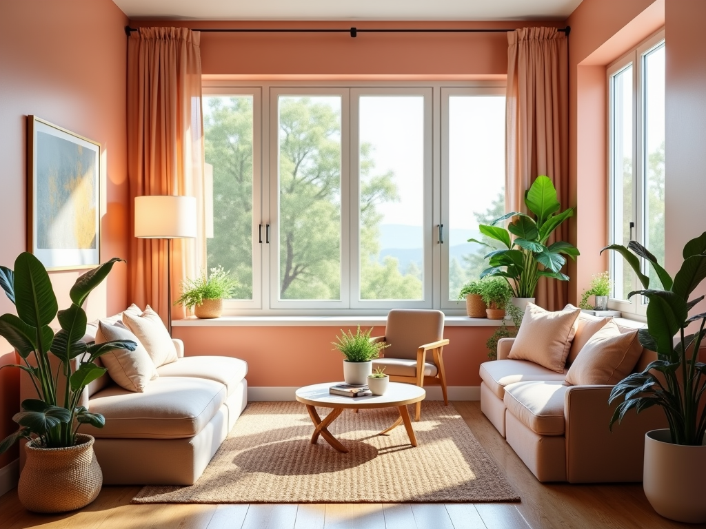 Bright & Airy Blush Peach Paint Ideas for Small Spaces