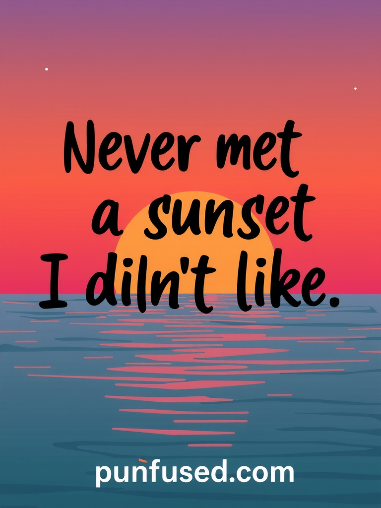 sunset puns