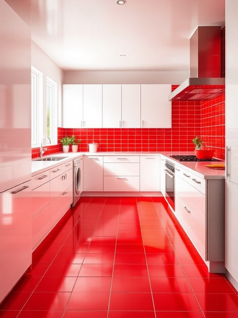 Vibrant kitchen flooring ideas