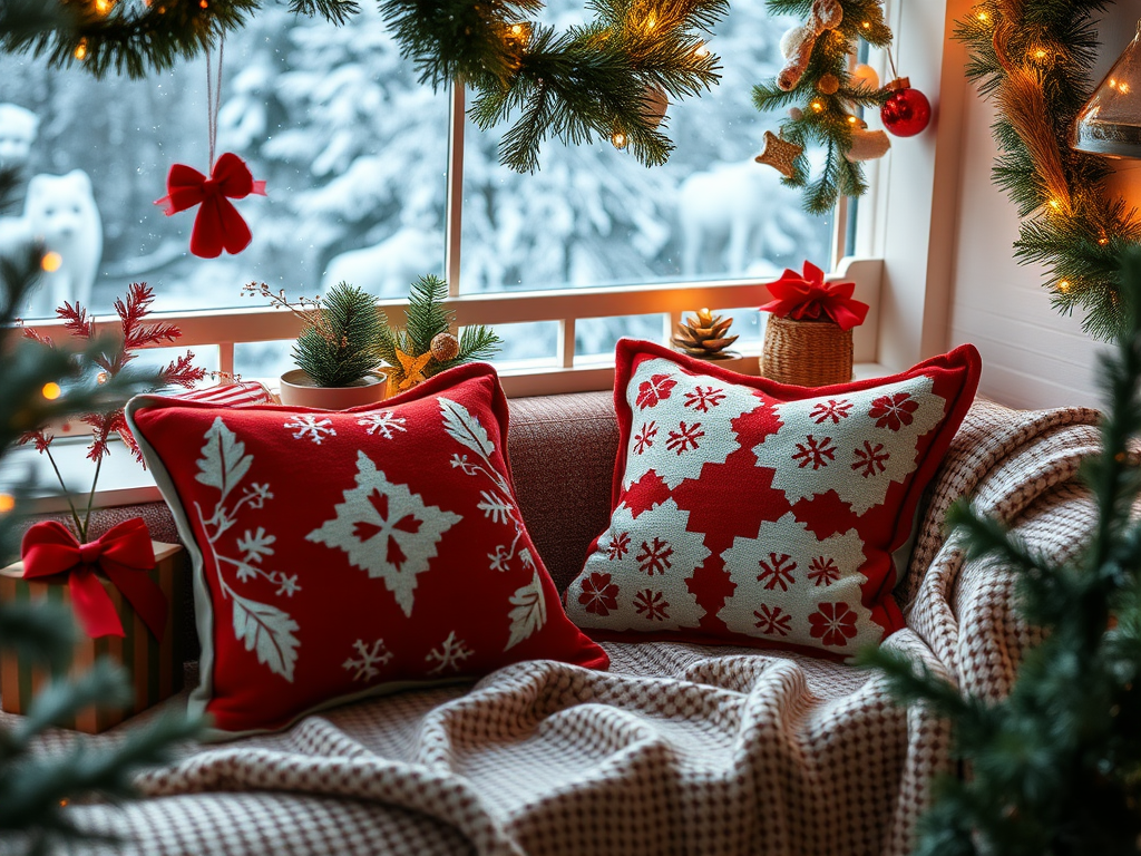 Image for Festive Throw Pillows