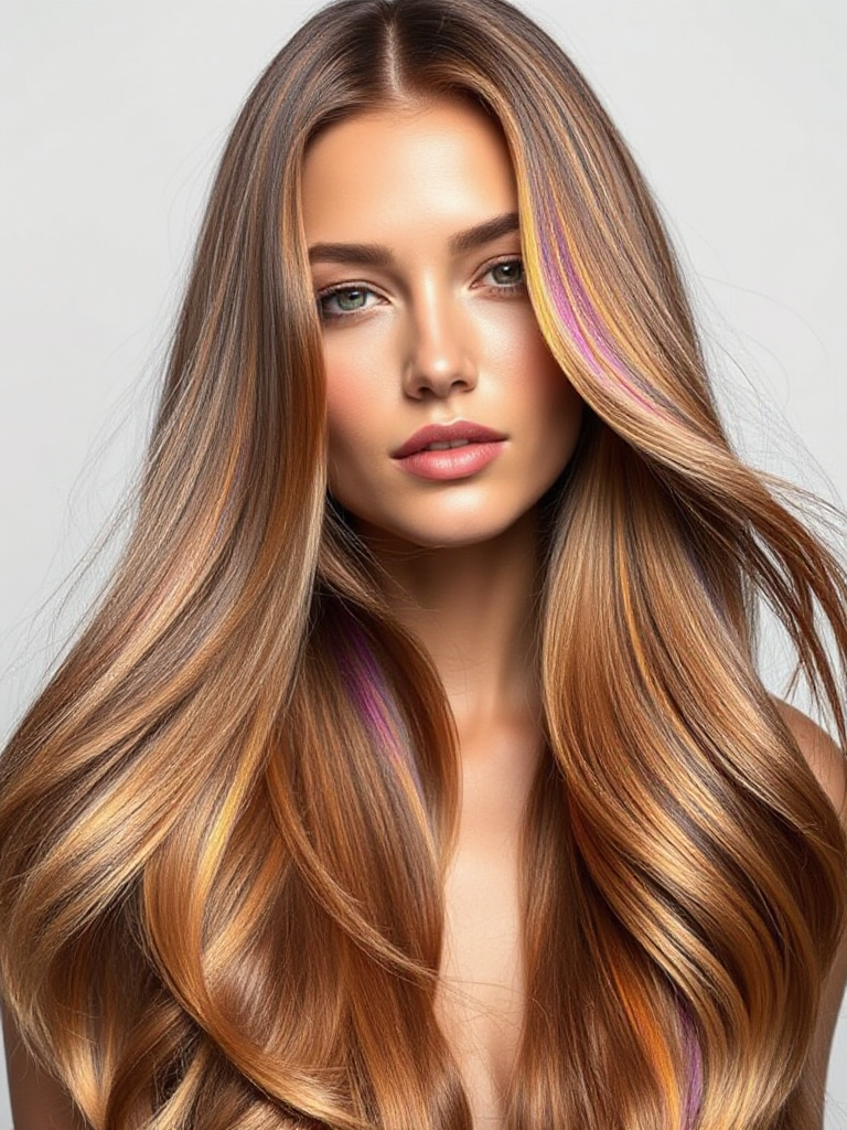 Long Hair with Highlights